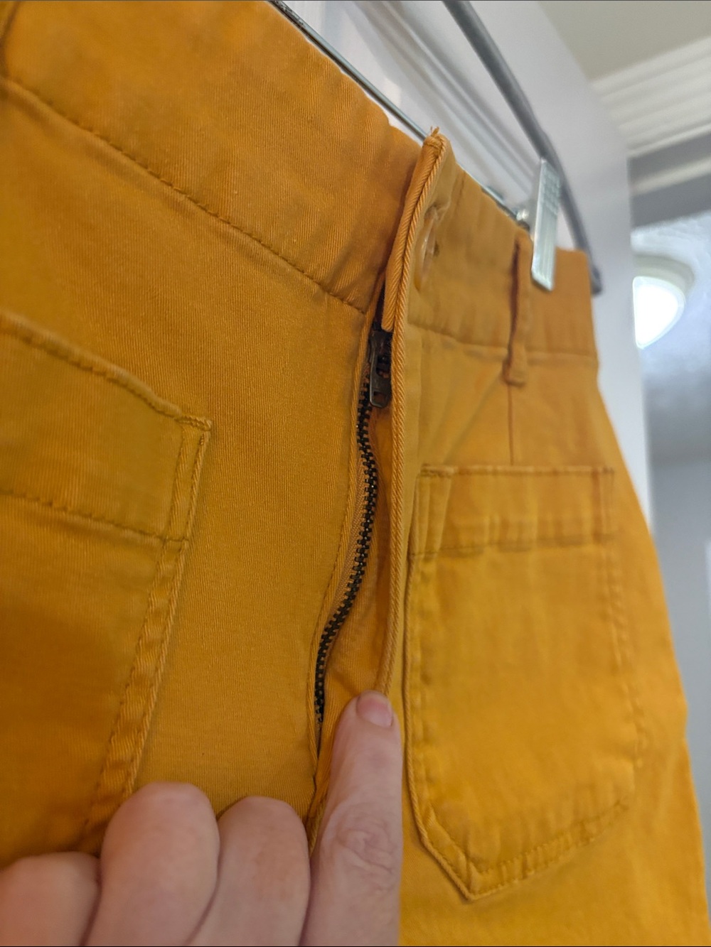bagatelle Mustard YellowHigh-Waist Shorts Size 8 - Picture 2 of 10
